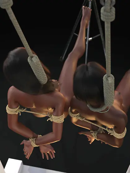 Hanging of two black girls – Hanged ebony girls