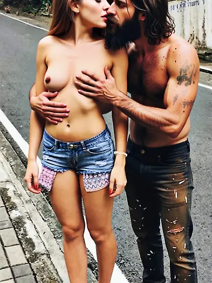 She baits horny homeless guys,  her secret kink