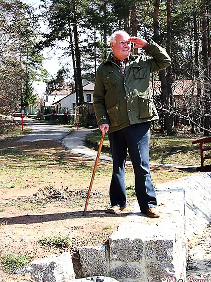Grandpa cheers crying teenage