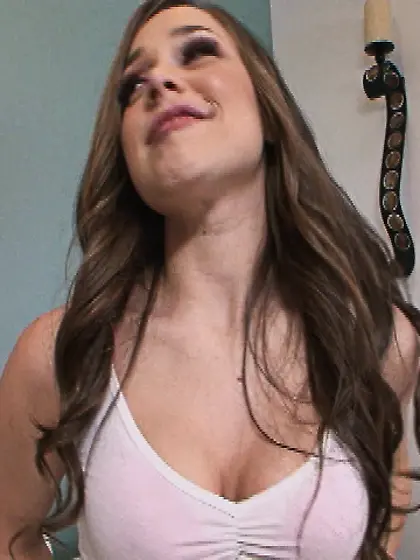 Busty teen pussy creampied