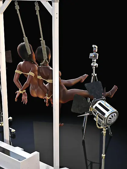 Hanging of two black girls – Hanged ebony girls