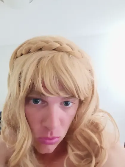 Sissy CD in Satin Panties upskirt,  wishing to be a beautiful tra