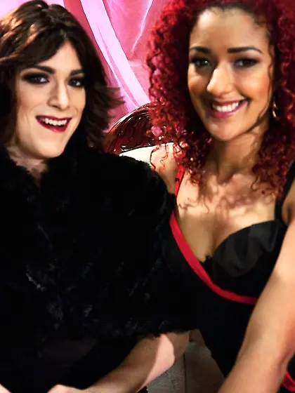 Ebonys ass decorated cum