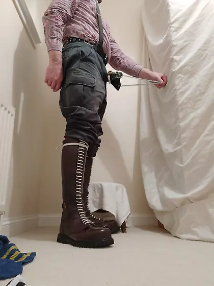 Skinhead boots apples bondage cbt