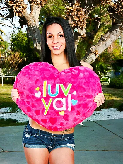 Brunette shemale pierced belly