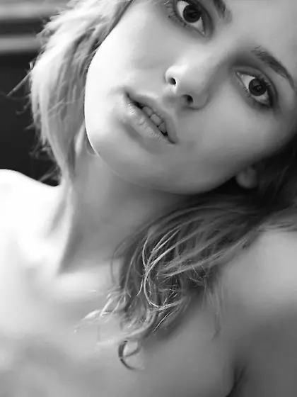 Graceful cute nude blonde