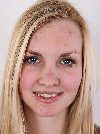 Young sweet blonde cute