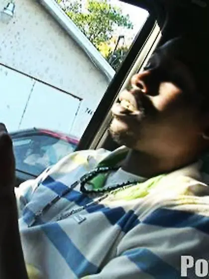 Black babe shiny shaved