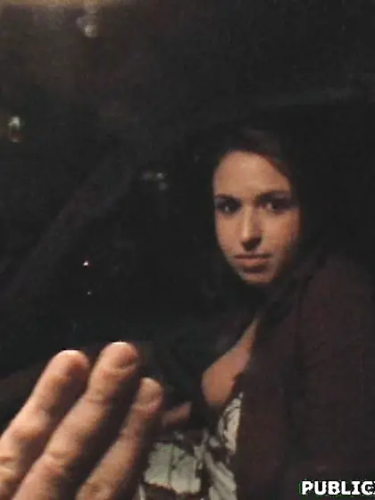 Lusty college teen flashing