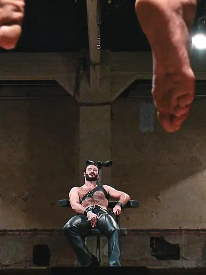 Horny gay couple enjoying