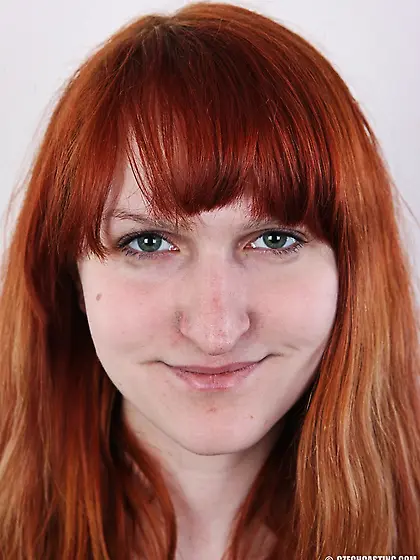 Bright colored red hair