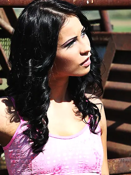 Adorable young chick gets used by her dominatrix goddess Mandy B