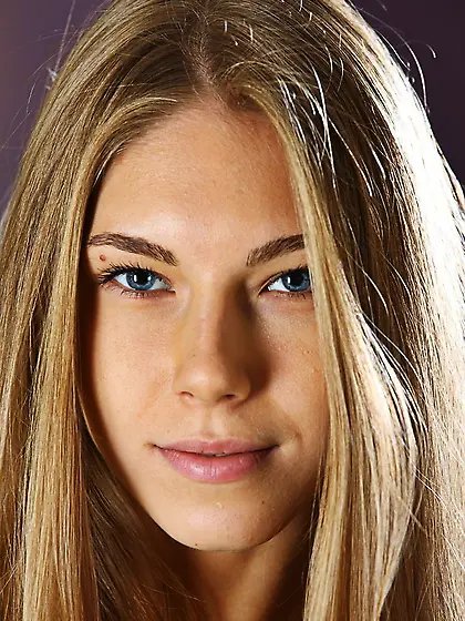 Lovely beautiful girl inviting