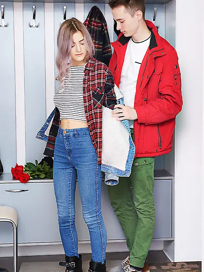 Russian teen Eva Elfie gets a pussy licking and a dicking from A