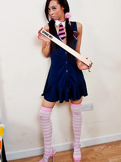 Foxy chick pigtails takes