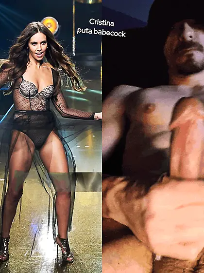 Cristina vestida de puta en minifalda.  Slutwear