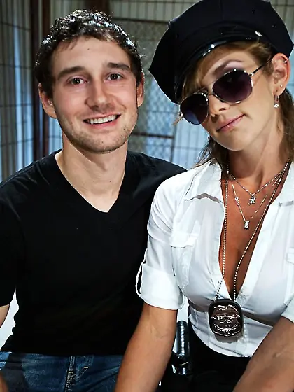 Lady jailer big tits