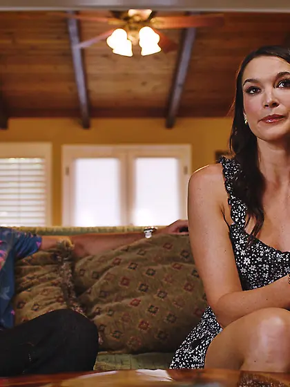 Casey Calvert and Katrina Colt lick each other's pussy before ge