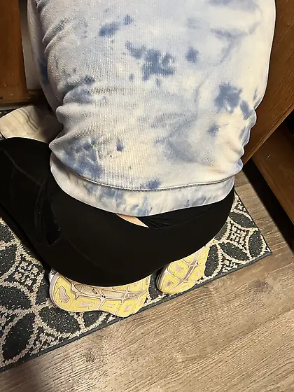 Wife’s thong poking out