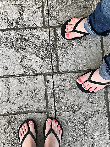 Redhead College Feet