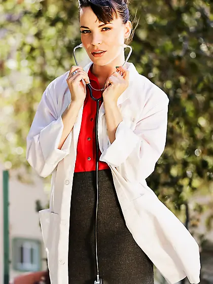 Hot doctor suddenly starts stripping in nature causing boners of