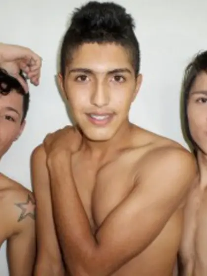 Brunette young man aless