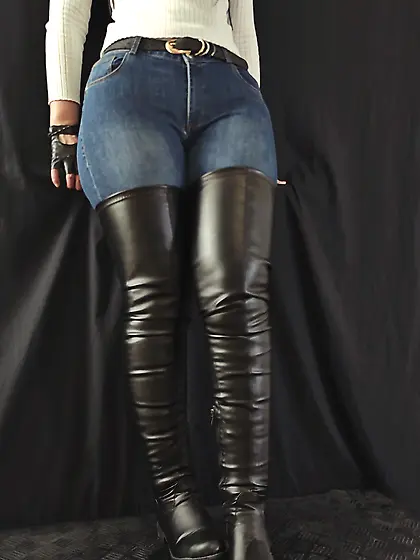 Thigh High Riding Boots Session