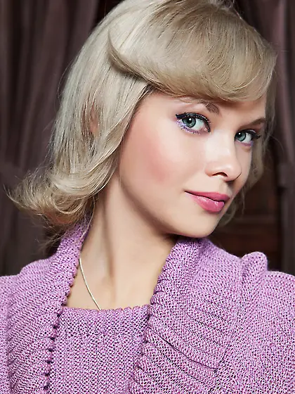 Naughty cute blonde inviting