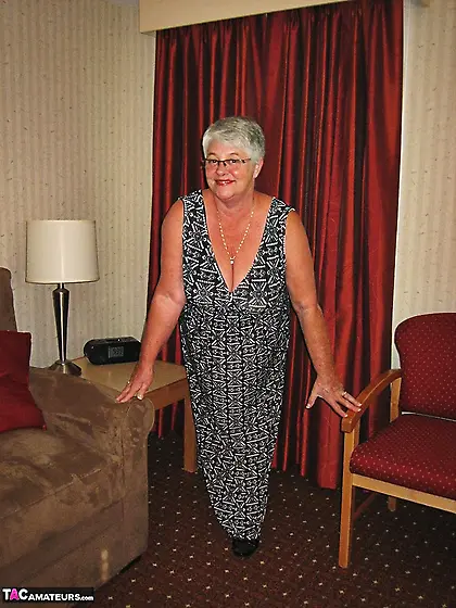 Handsome elderly platinum blonde