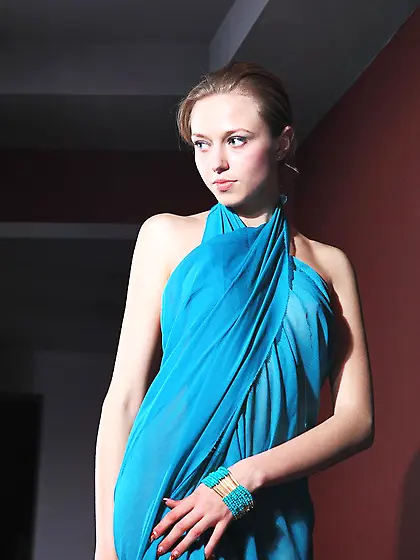 This blonde darling is in the softcore gallery and her name is K