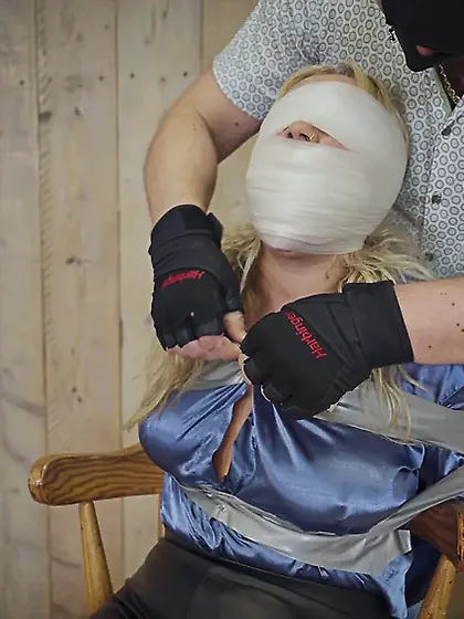 Zoey ziptie - Tape Bondage & Tape Gagged ( GagAttack. NL )