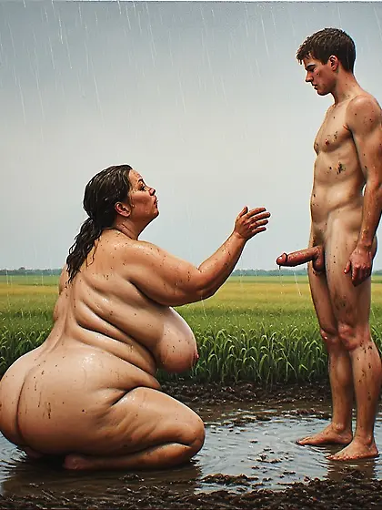 Working the field in Medieval times with Mom