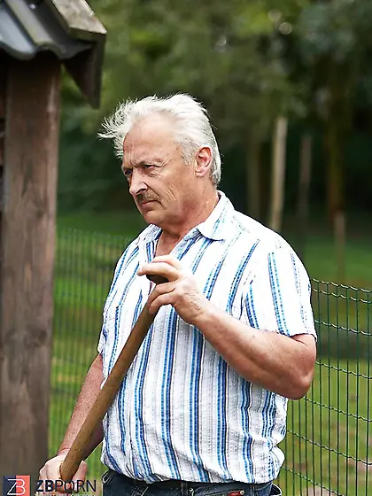 Daugther helps further in the garden