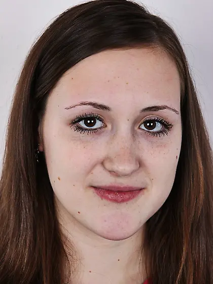 Shy young girl finally gives up her tight...