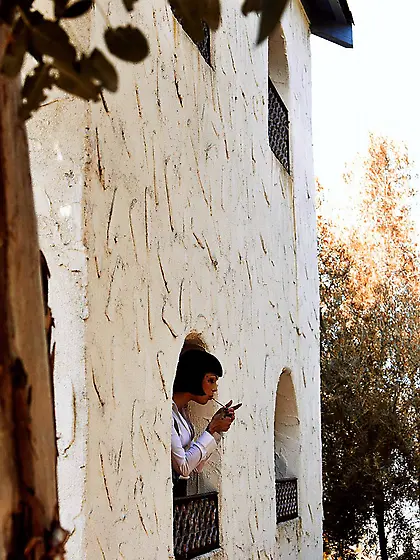 Hot brunette babe Asphyxia Noir is teasing with ass in panty sex