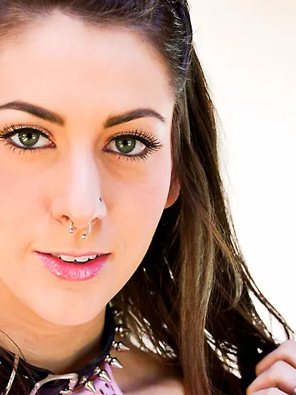 Nothing but the tiny thong is hardly covering the wonderful boot