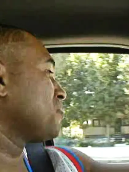 Happy brunette babe shaved