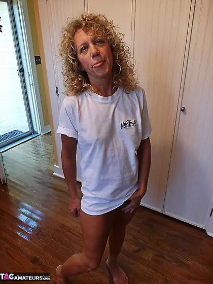 Nasty blonde milf white