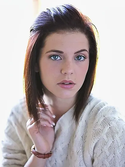 Slim,  snow white teen opens the door to a stunning lad that lick