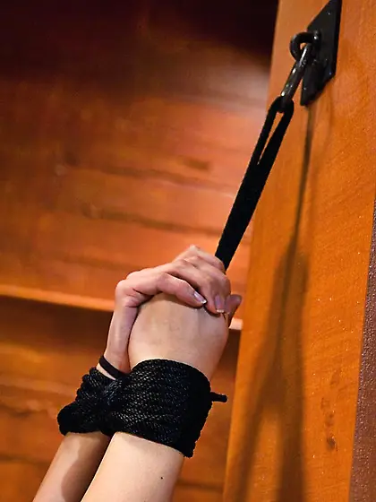 Dark haired babe rides