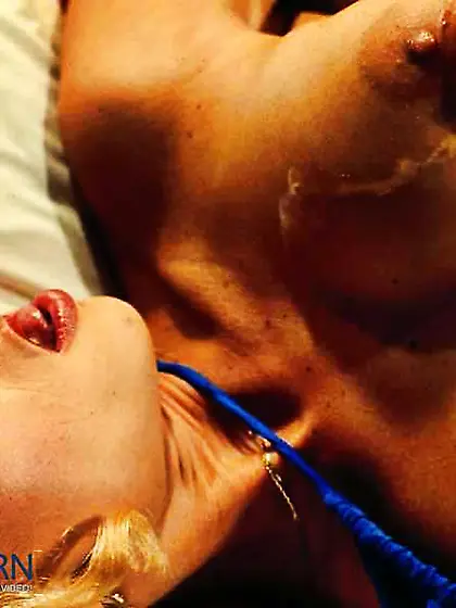 Blond getting a gigantic jizz flow from a enormous pecker