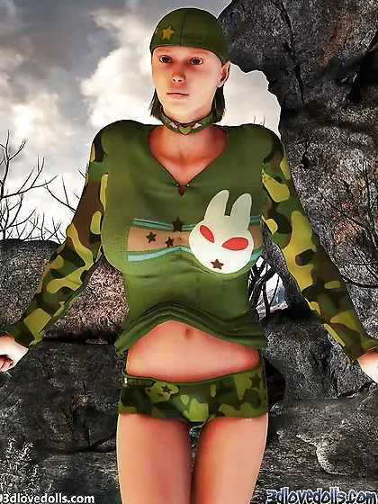 3D Toon in Camaflauge