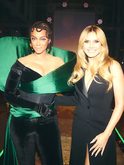 Tyra Banks and Heidi Klum