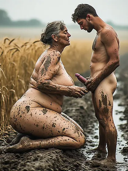 Working the field in Medieval times with Mom