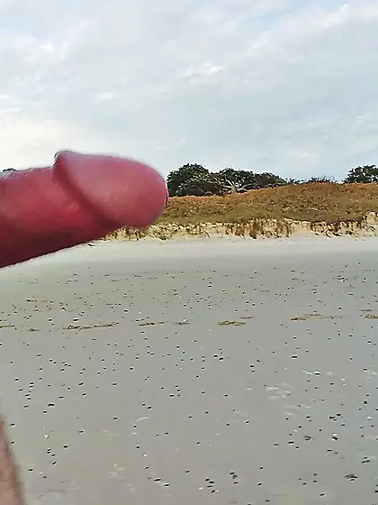 Public erection CFNM flasher on beach 4 cuties