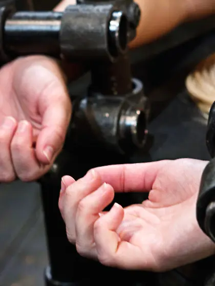 Blonde perky tits bound