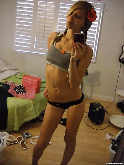 Hot girls in panties pink