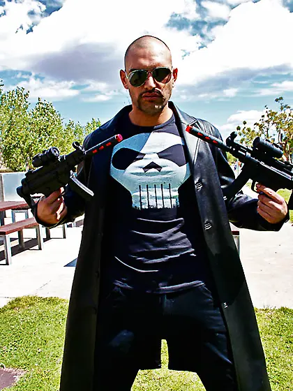 Horny guy punisher costume