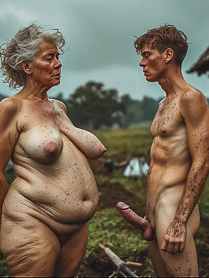 Working the field in Medieval times with Mom