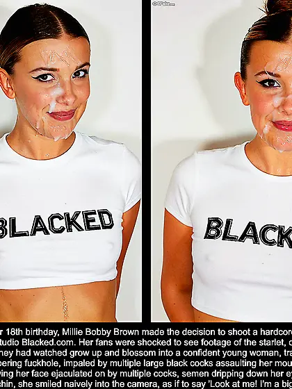 Millie Bobby Brown gets Blacked